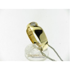 Salvini anello solitario oro giallo con diamante ct.0,19 ref. n51792